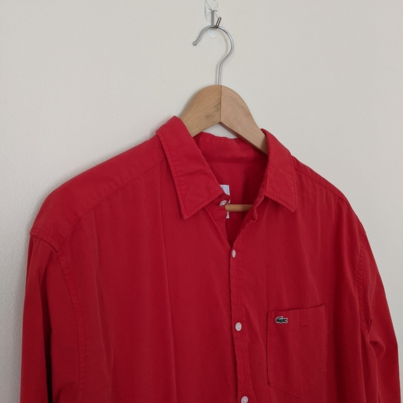 Lacoste Other - Slim Fit Lacoste Red Button Down